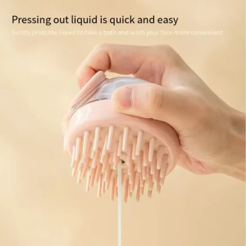 Silicone Dog Bath Massage Gloves Brush Pet Cat Bathroom Cleaning Tool Comb Brush for Dog Can Pour Shampoo Dog Grooming Supplies