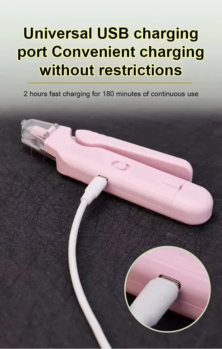 Pet Nail Clippers, Quiet Pet Nail Grinder With LED Lights for Large Medium Small Puppy Dogs and Cats, Pet Nail Grooming Tool