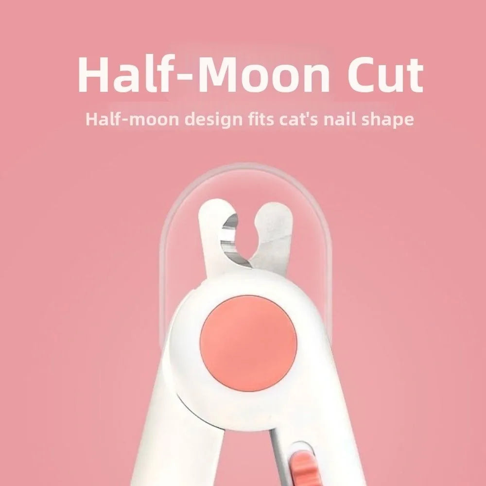 Pet Care Safe Design Dog Nail Clipper Labor-saving Quiet Cat Nail Grinder Safe LED Pet Claw Trimmer Cat Claw Care