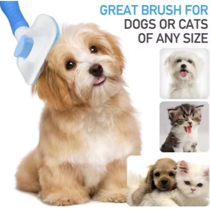 Pet Dog Brush Cat Comb Self Cleaning Pet Hair Remover Brush For Dogs Cats Grooming Tools Pets Dematting Comb Dogs Accessories