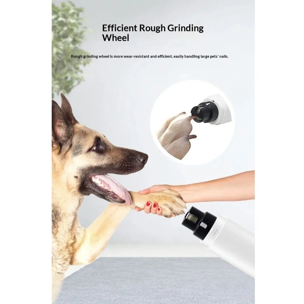 Fashion LED Light Electric Pet Nail Grinder Rechargeable Quiet Puppy Nail File Pet Supplies Portable Paws Nail Cutter Dog Cat