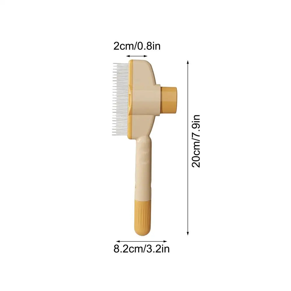 Cat Comb Self-Cleaning Long Hair Matting Tool Dog and Cat Slicker Comb for Pets Shedding Grooming Brush To Remove Knots