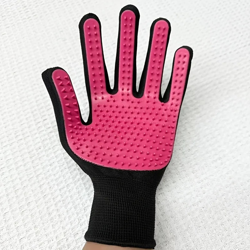 2 Pcs Cleaning Gloves Suitable for Hair Removal Tools for Dogs Cats Pet Massage and Caressing Gloves, Hair Removal Glove Brush