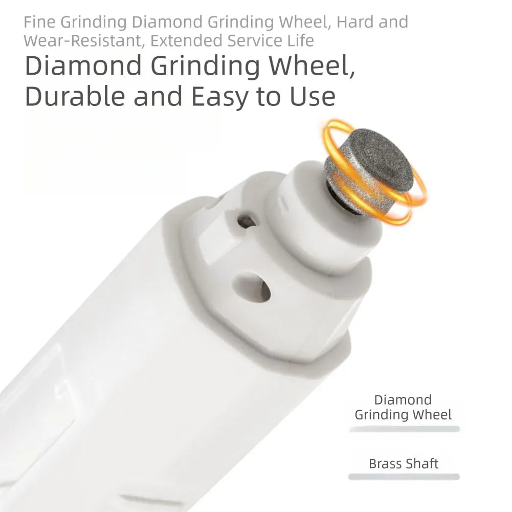 Upgraded 5 Speed Dog Nail Grinder with LED Lights Quiet Electric Pet Nail Trimmer Dog Paws Grooming Smoothing Tool