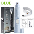 USB Rechargeable Pet Nail Grinder with LED Illumination, 2 Speed Quiet Electric Nail Trimmer, Painless Pet Nail Clipper for Dogs