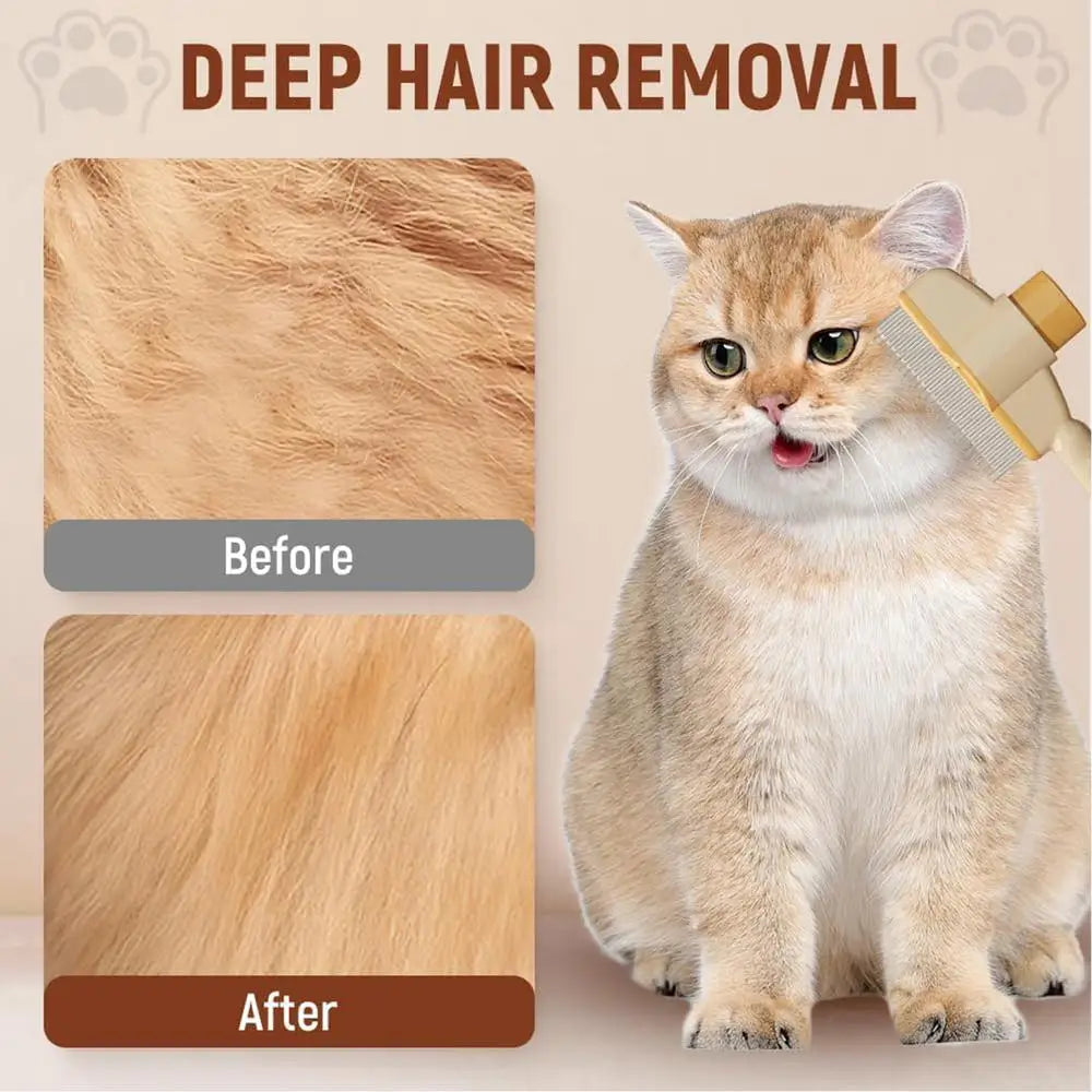 Cat Comb Self-Cleaning Long Hair Matting Tool Dog and Cat Slicker Comb for Pets Shedding Grooming Brush To Remove Knots
