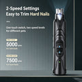Pet Nail Grinder with LED Illumination 2 Speed Setting Quiet Nail Trimmer USB Rechargeable for Dogs Pets