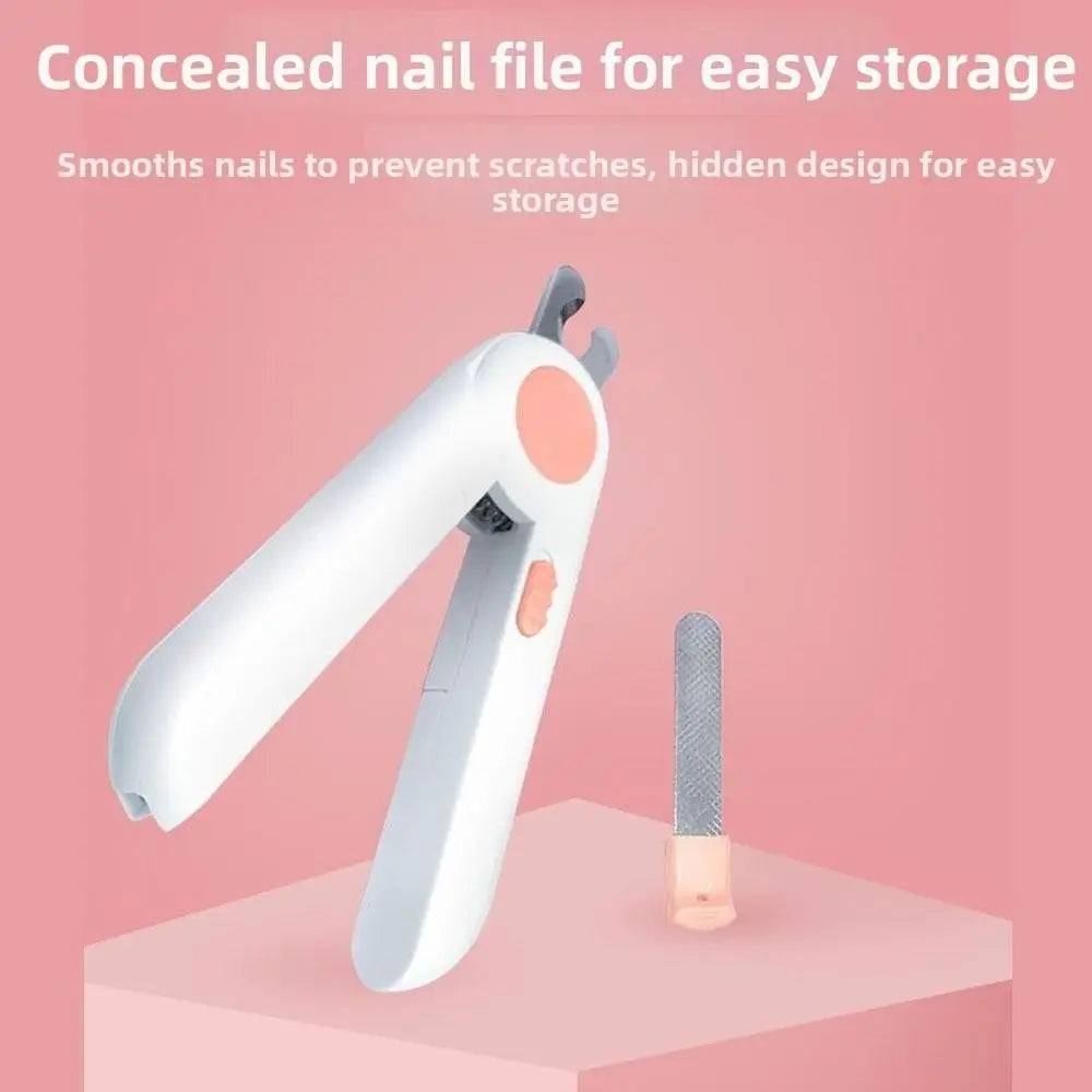Pet Care Safe Design Dog Nail Clipper Labor-saving Quiet Cat Nail Grinder Safe LED Pet Claw Trimmer Cat Claw Care