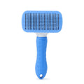 1 pet brush with easy-to-clean buttons, a pet massage comb for effective detangling and hair removal, with an ergonomic