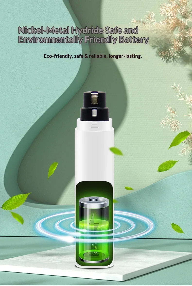 Quiet Electric Pet Nail Grinder Rechargeable Dog Cat Claw Trimmer LED Light Safety Guard Puppy Nail File Supplies