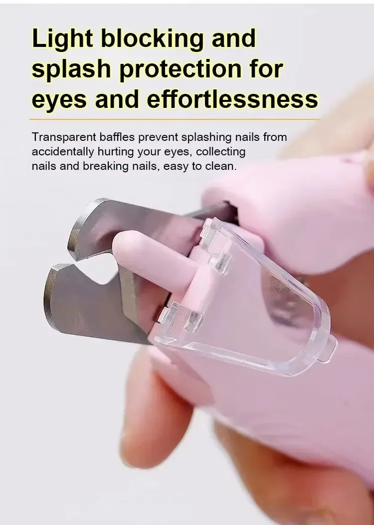 Pet Nail Clippers, Quiet Pet Nail Grinder With LED Lights for Large Medium Small Puppy Dogs and Cats, Pet Nail Grooming Tool