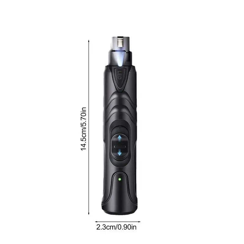 Dog Nail Grinder Super Quiet Electric Nail Grinder With LED Light Claw Grooming Toenail Clippers 2 Speeds Pet Supplies For Small