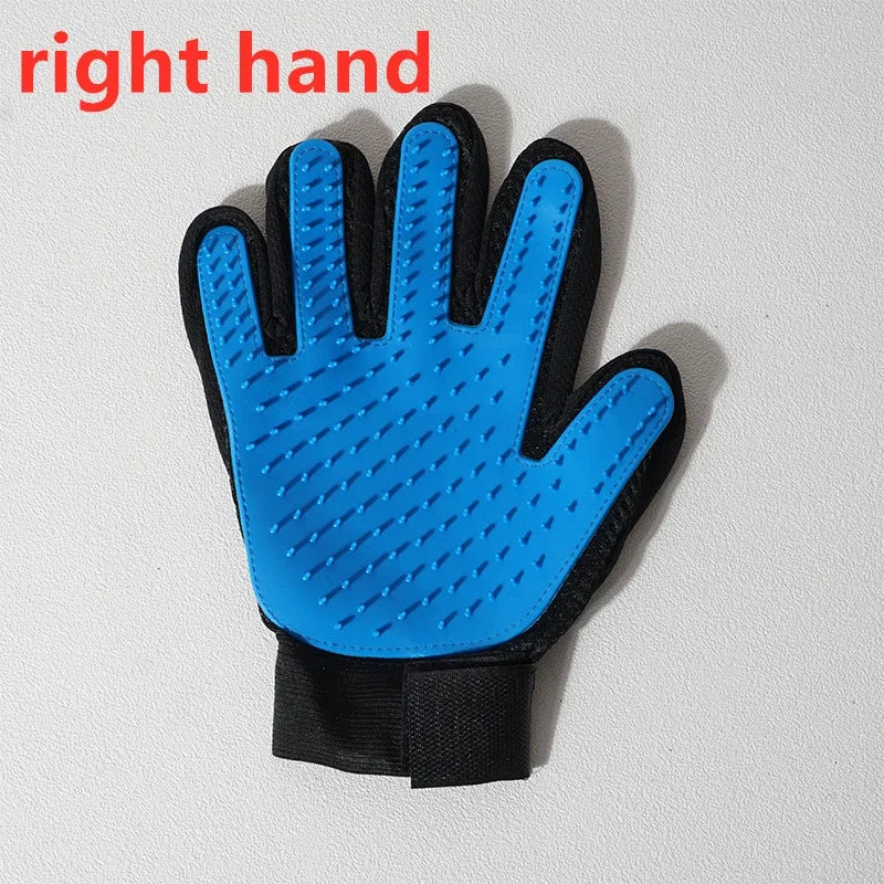 Pet Hair Remover Cat Cleaning Grooming Comb, No Wash Silicone Gloves Solid Color Pet Bath Brushcat and Dog Supplies.