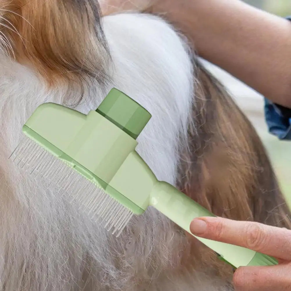 Cat Comb Self-Cleaning Long Hair Matting Tool Dog and Cat Slicker Comb for Pets Shedding Grooming Brush To Remove Knots