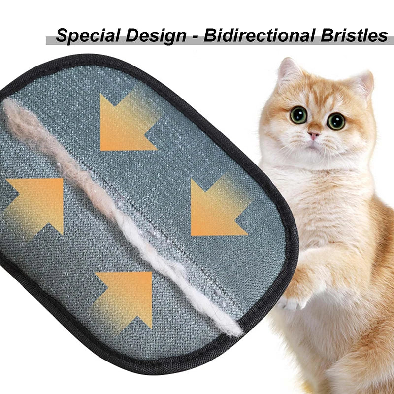 New Electrostatic Pet Hair Removal Glove Fur Cleaning Grooming Accessory Suitable For Cats Dogs Pet Care Supplies