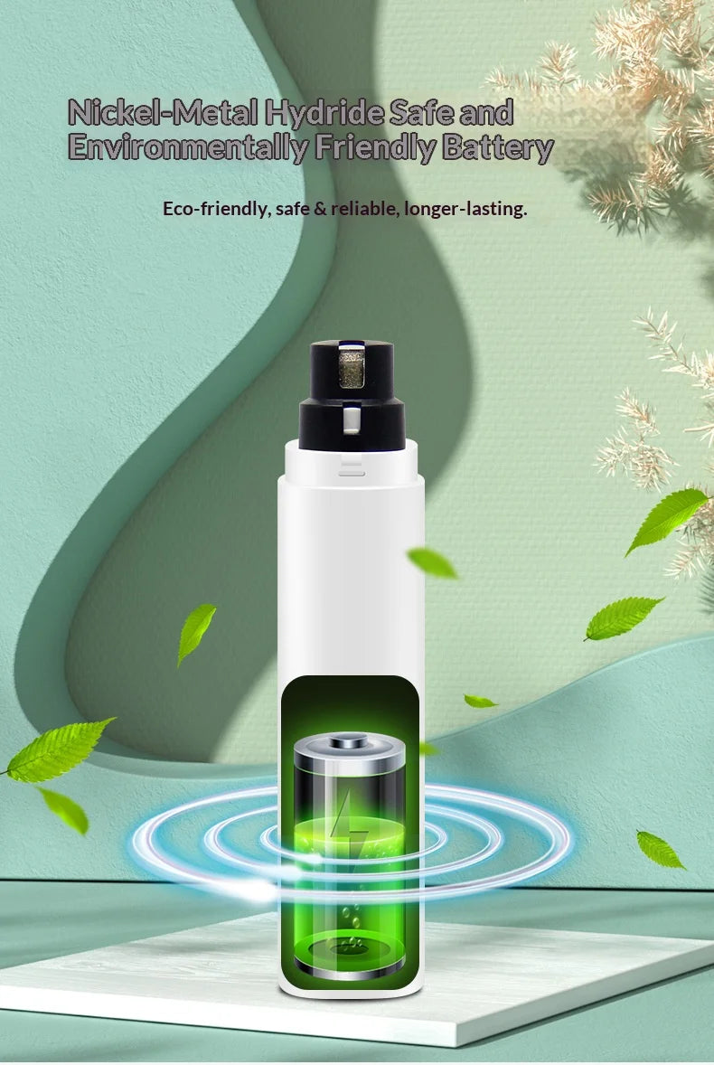 Electric Pet Nail Grinder for Dogs Cats, Quiet Claw Trimmer with LED Light & Safety Guard, Rechargeable Puppy Nail File Painless