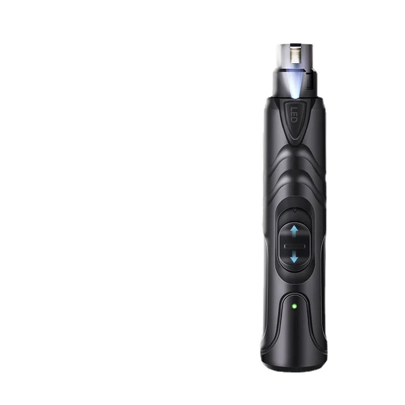 Pet Nail Grinder with LED Illumination 2 Speed Setting Quiet Nail Trimmer USB Rechargeable for Dogs Pets