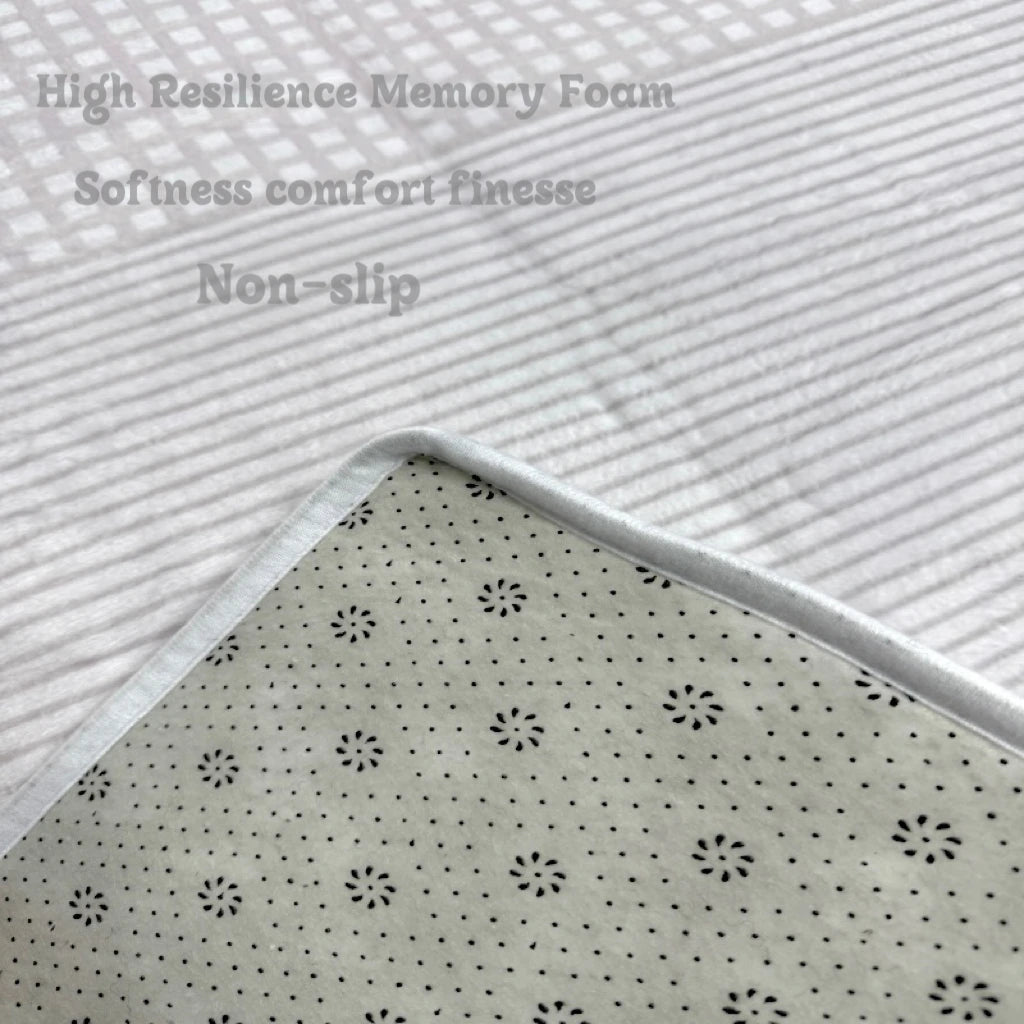VIKAMA Modern Cigarette Shaped Floor Mat Living Room Bedroom Resting Area Soft and Machine Washable Home Decoration
