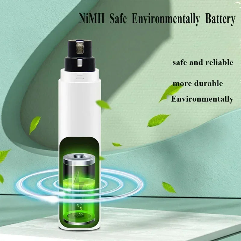 Electric Dog Cat Nail Clippers Rechargeable USB Charging LED Light for Pet Dog Quiet Nail Grinders Paws Nail Grooming Supplies