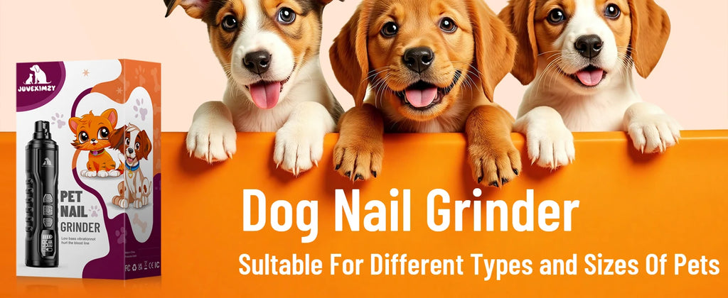 5 Speed Quiet Rechargeable Pet Nail Grinder LED Light Adjustable Safety Guard for Small Medium Large Dogs Cats Dog Nail Trimmer