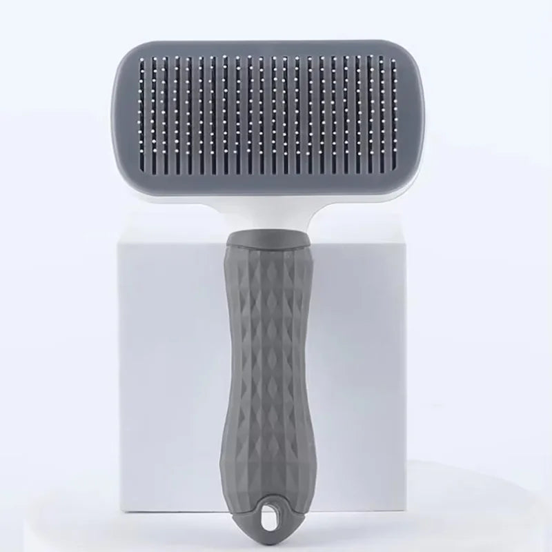 Pet One Button Self Cleaning Slicker Brush Automatic Hair Remover Comb Dog Cat Massage Needle Comb For Pet Beauty Care Supplies
