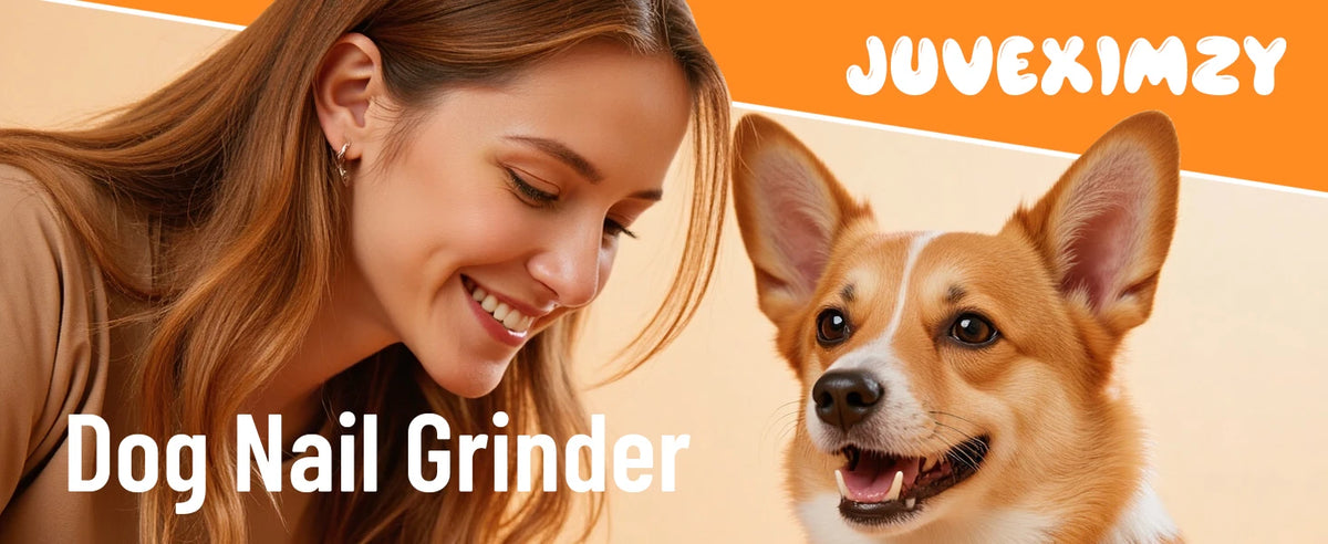 5 Speed Quiet Rechargeable Pet Nail Grinder LED Light Adjustable Safety Guard for Small Medium Large Dogs Cats Dog Nail Trimmer