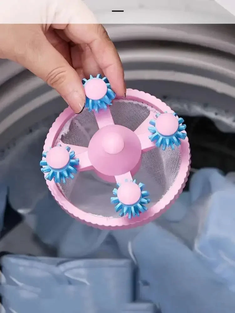Washing Machine Filter Bag Reusable Net Laundry Ball Floating Lint Hair Catcher Pet Hair Remove Dirt Collection Dedusting Roller