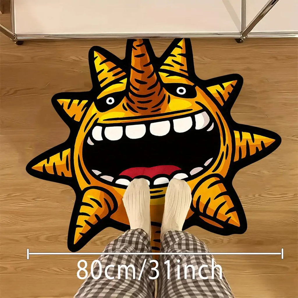 VIKAMA Anime Style Creative Sun Carpet Unique Home Accessories Festival Gifts Creative Living Room Bedroom Decoration Carpet