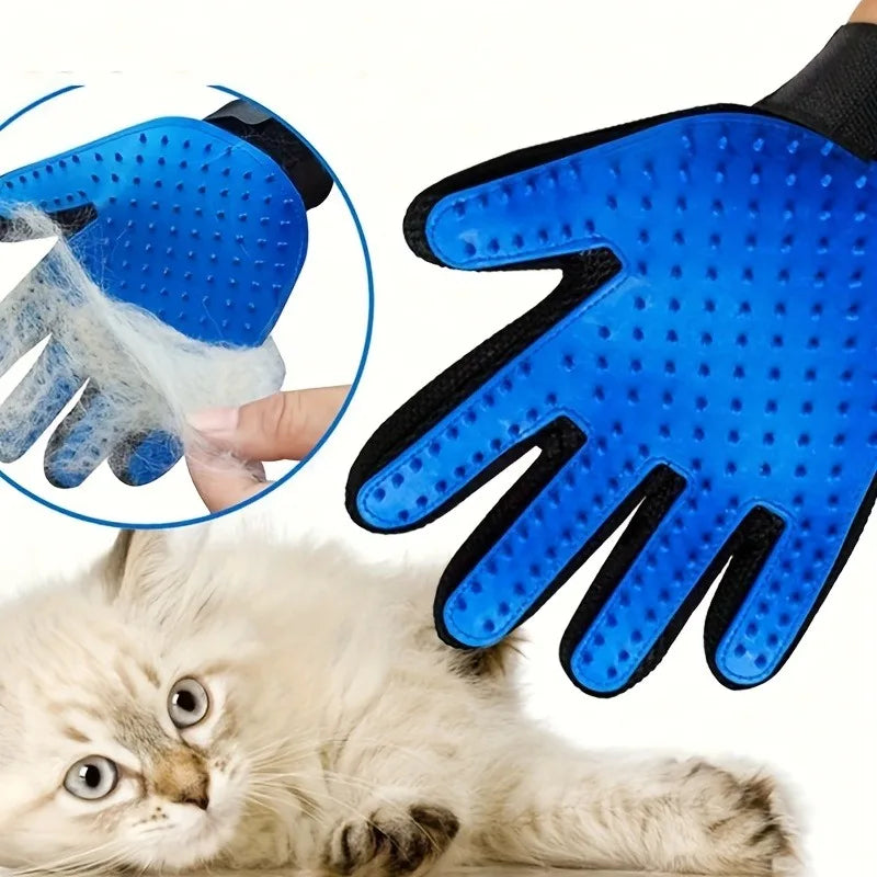 2 Pcs Cleaning Gloves Suitable for Hair Removal Tools for Dogs Cats Pet Massage and Caressing Gloves, Hair Removal Glove Brush