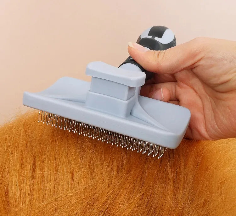 Dog Brush Massage Dogs Comb Automatic Pet Hair Remover Self Cleaning Cat Brush Pet Grooming One Button Cleaning Dog Brushes Comb