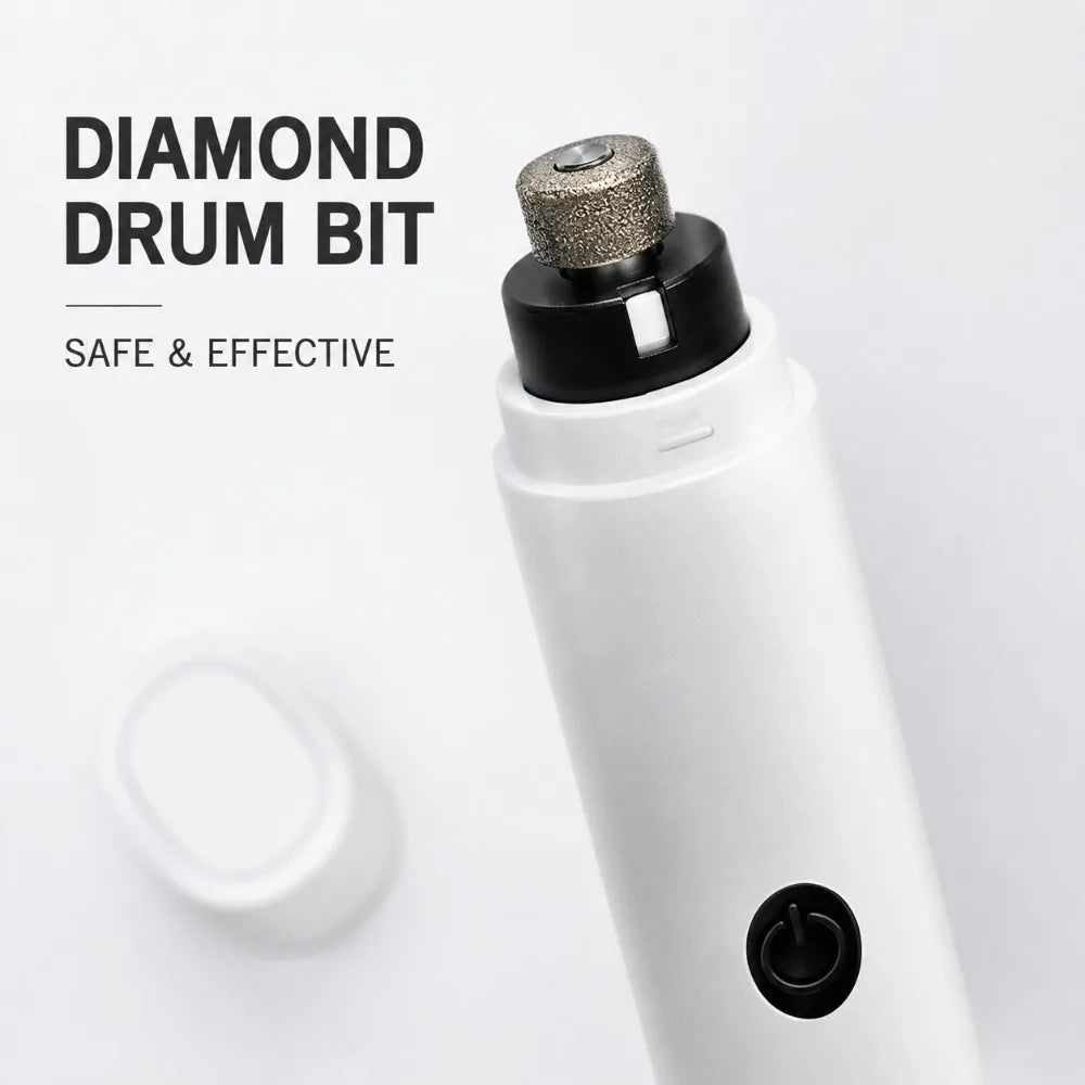 Quiet Electric Pet Nail Grinder Rechargeable Dog Cat Claw Trimmer LED Light Safety Guard Puppy Nail File Supplies
