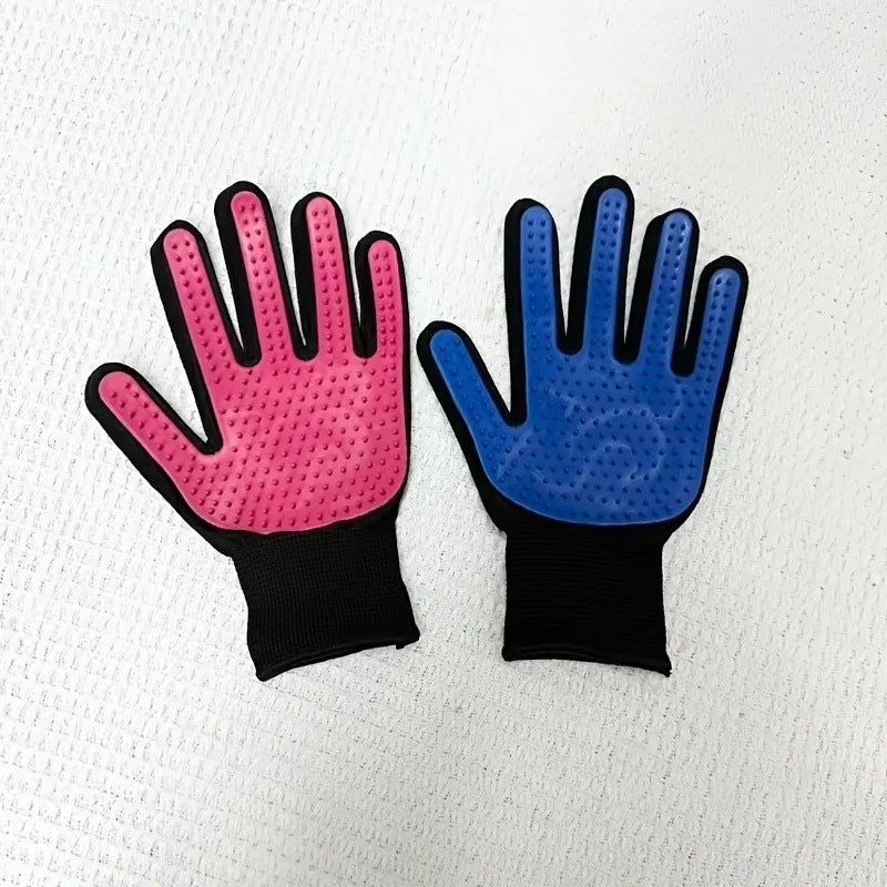 2 Pcs Cleaning Gloves Suitable for Hair Removal Tools for Dogs Cats Pet Massage and Caressing Gloves, Hair Removal Glove Brush