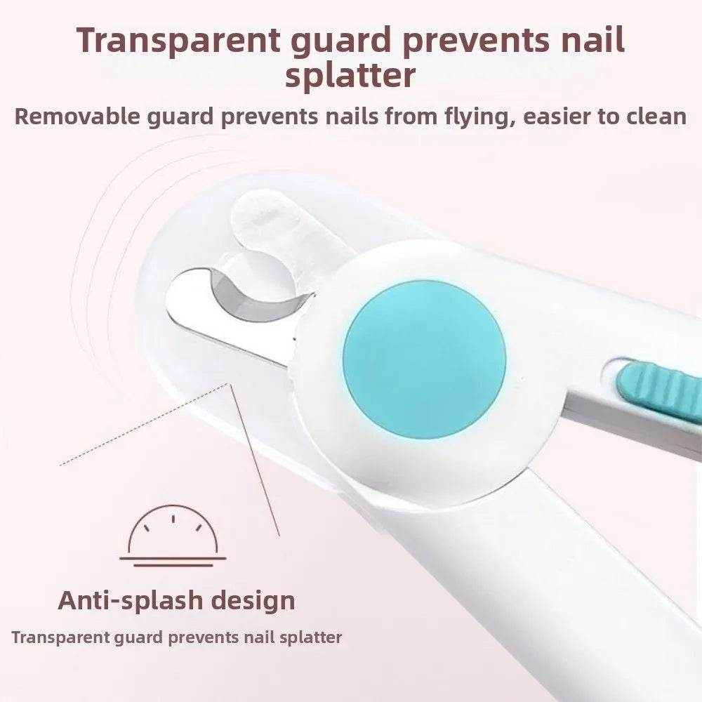 Pet Care Safe Design Dog Nail Clipper Labor-saving Quiet Cat Nail Grinder Safe LED Pet Claw Trimmer Cat Claw Care