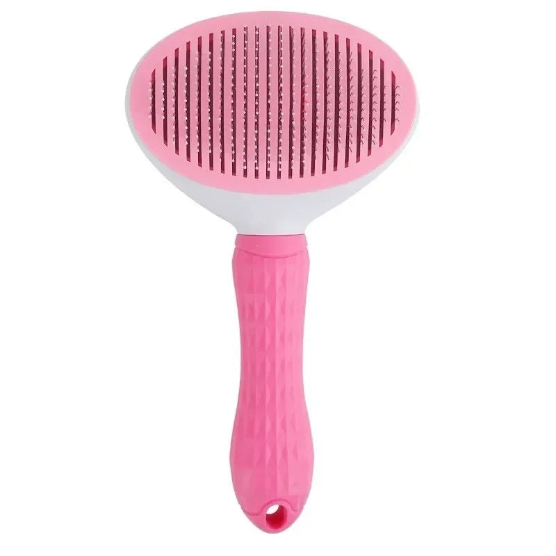 Self Cleaning Slicker Brush for Dogs Cats, Pet Hair Remover Deshedding Comb, Dematting Grooming Tool for Long Short Hair Pets