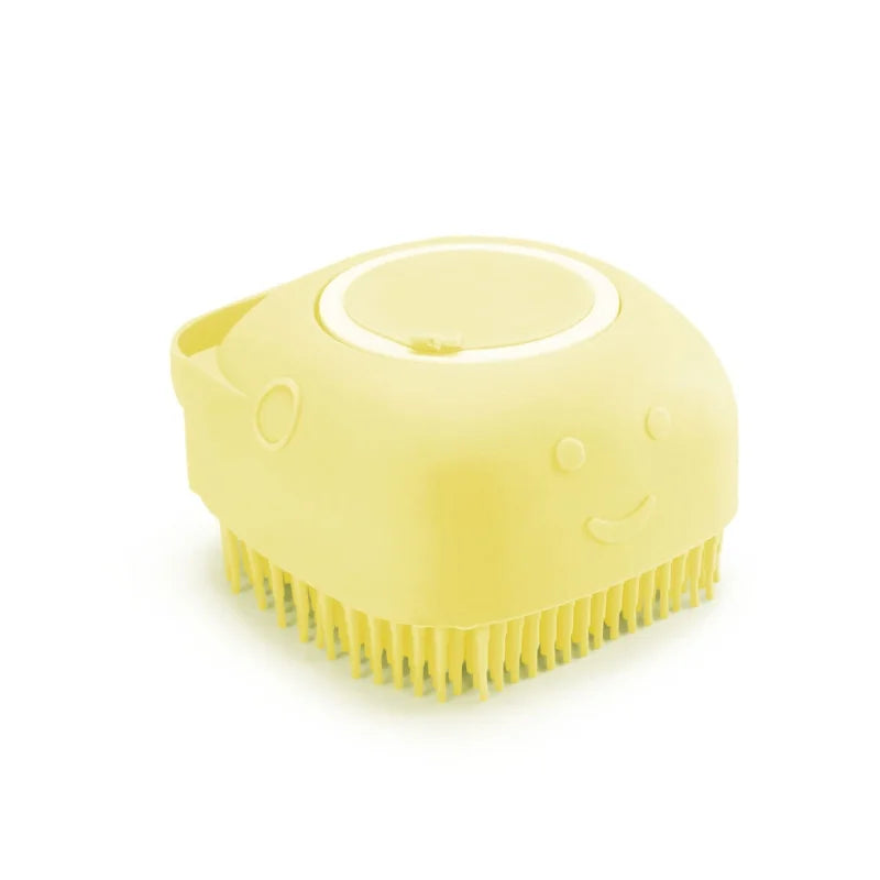 Silicone Dog Bath Massage Gloves Brush Pet Cat Bathroom Cleaning Tool Comb Brush for Dog Can Pour Shampoo Dog Grooming Supplies