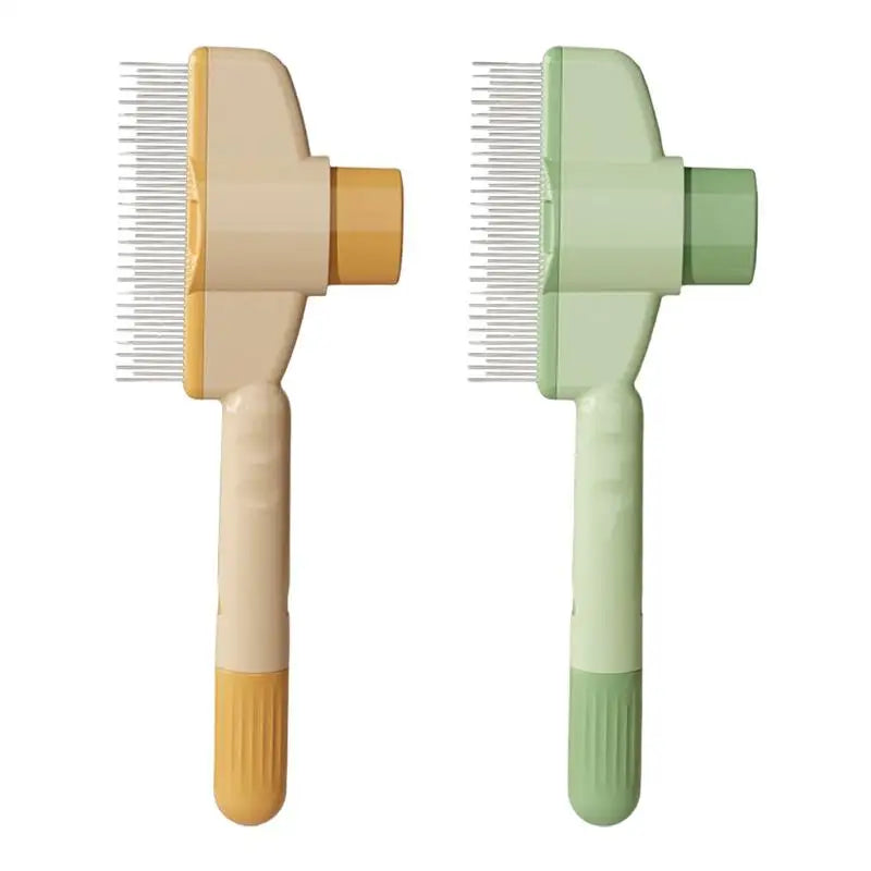 Cat Comb Self-Cleaning Long Hair Matting Tool Dog and Cat Slicker Comb for Pets Shedding Grooming Brush To Remove Knots