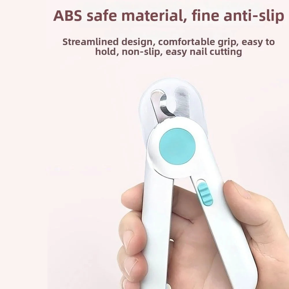 Pet Care Safe Design Dog Nail Clipper Labor-saving Quiet Cat Nail Grinder Safe LED Pet Claw Trimmer Cat Claw Care