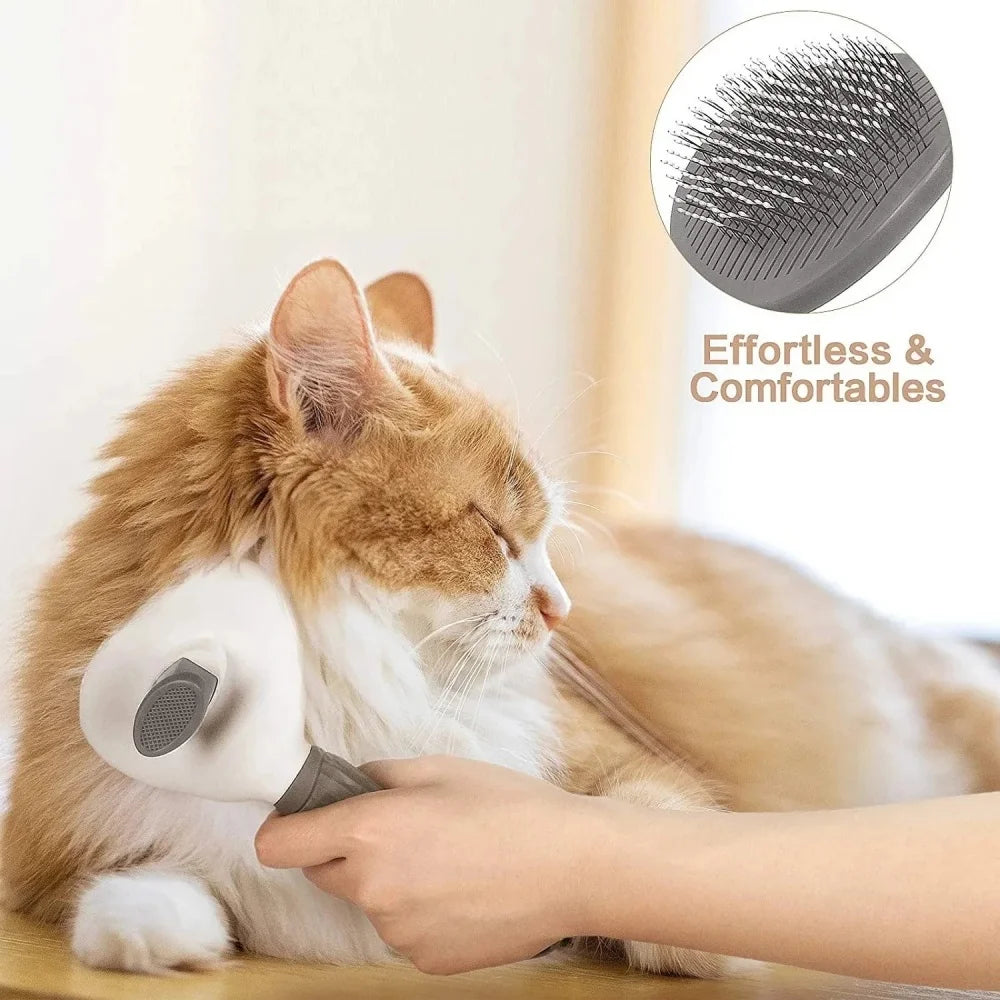 Self-cleaning Pet Hair Remove Comb Cat Slicker Brush Pet Hair Removal Comb For Cats Grooming Brushes Dog Combs Cat Accessories