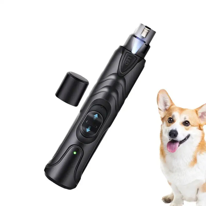 Dog Nail Grinder Super Quiet Electric Nail Grinder With LED Light Claw Grooming Toenail Clippers 2 Speeds Pet Supplies For Small
