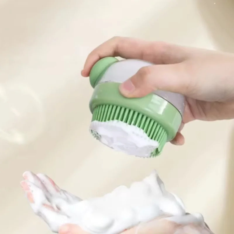 Silicone Dog Bath Massage Gloves Brush Pet Cat Bathroom Cleaning Tool Comb Brush for Dog Can Pour Shampoo Dog Grooming Supplies