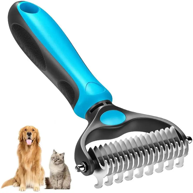AuraGroom 2-in-1 Deshedding & Dematting Brush