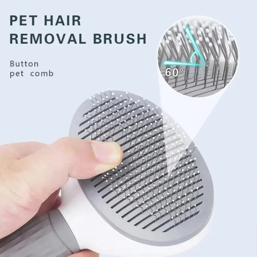 Self-cleaning Pet Hair Remove Comb Cat Slicker Brush Pet Hair Removal Comb For Cats Grooming Brushes Dog Combs Cat Accessories