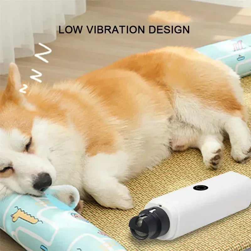 Electric Dog Cat Nail Clippers Rechargeable USB Charging LED Light for Pet Dog Quiet Nail Grinders Paws Nail Grooming Supplies