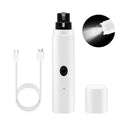 Electric Cat Nail Clippers for Dog Nail Grinders Rechargeable USB Charging LED Light Pet Quiet Cat Paws Nail Grooming Supplies