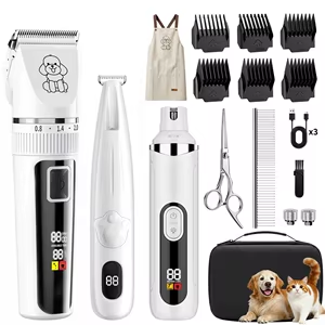 AuraGroom Pro Kit 10-in-1 complete pet grooming set